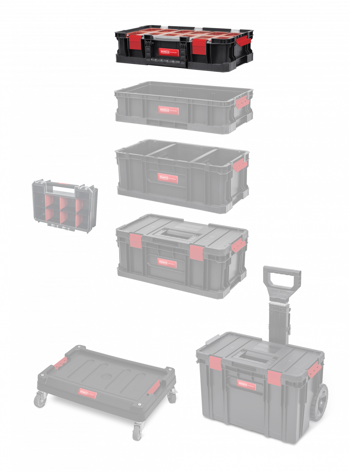 MN-03-170 Multi Storage System, organizer, 9 containers