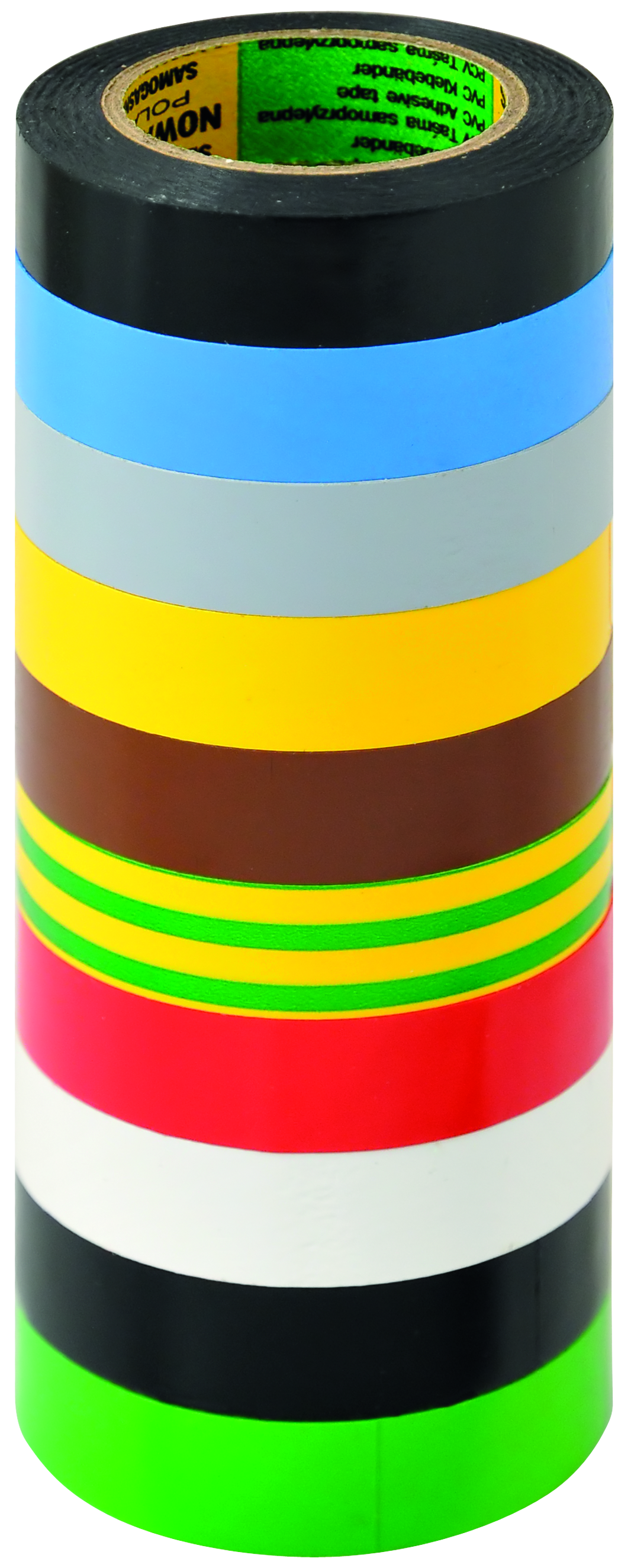 MN-05-006 Taśma izolacyjna kolorowa 15 mm x 10 m