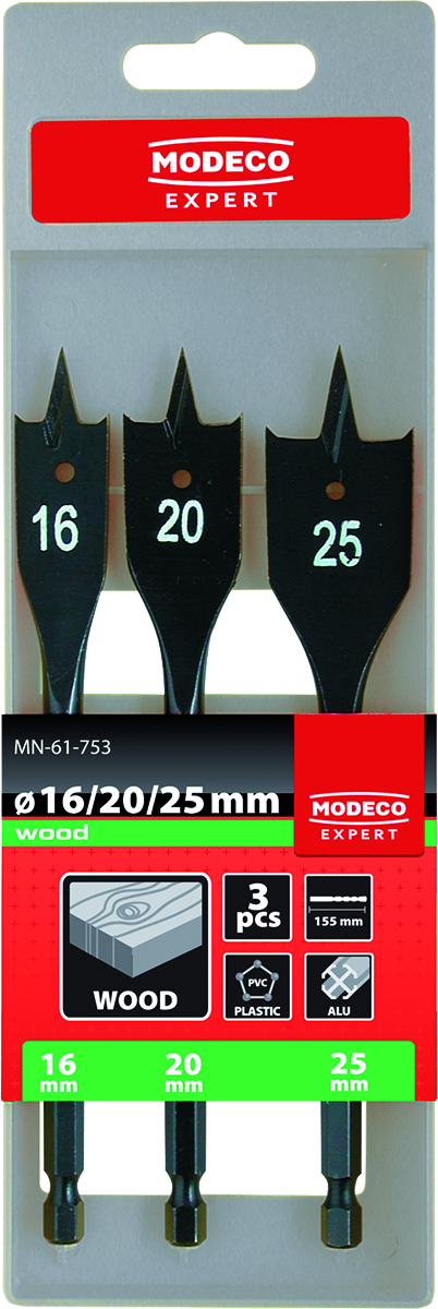 MN-61-75 Set of spade bits for wood
