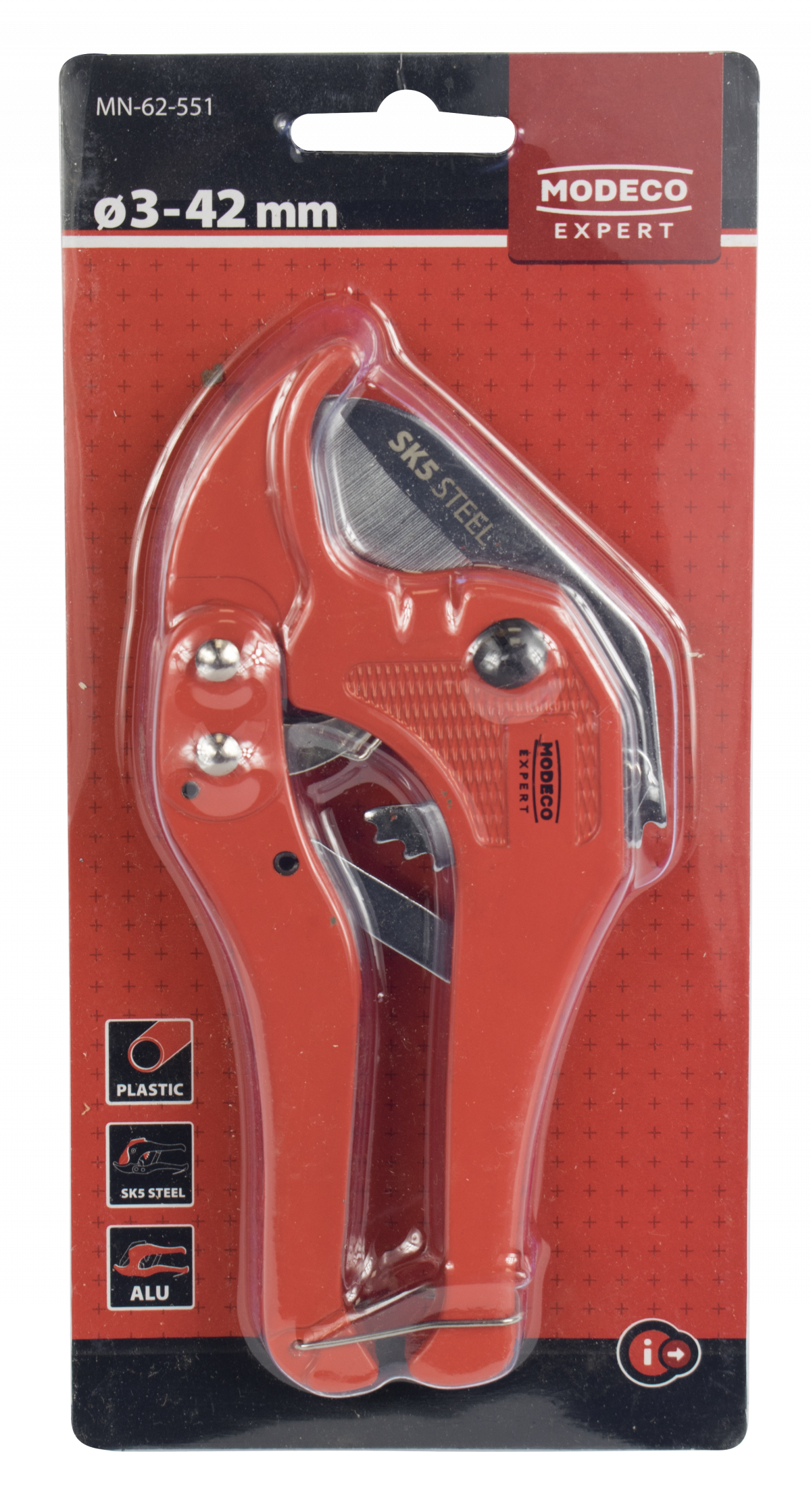 MN-62-551 PVC pipe cutter with SK5 steel blade 3 - 42 MM