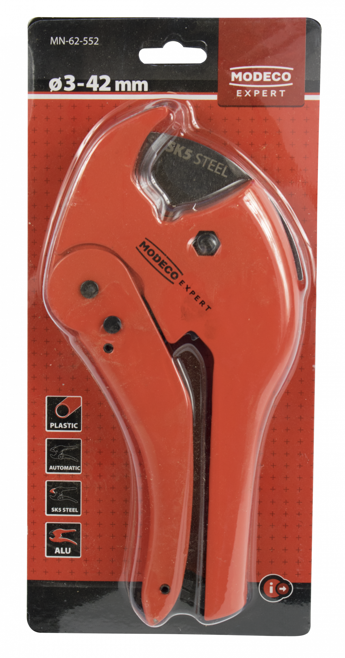 MN-62-552 PVC automatic pipe cutter with SK5 steel blade 3 - 42 MM