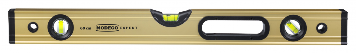 MN-70-55 anodised spirit level Gold, 90°, 0°, 45°, handle, magnets