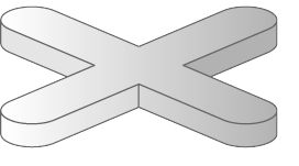 MN-76-00 Krzyżyki  do glazury