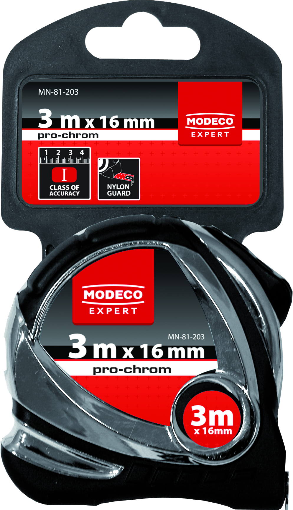 MN-81-20 Retractable tape measures pro chrom