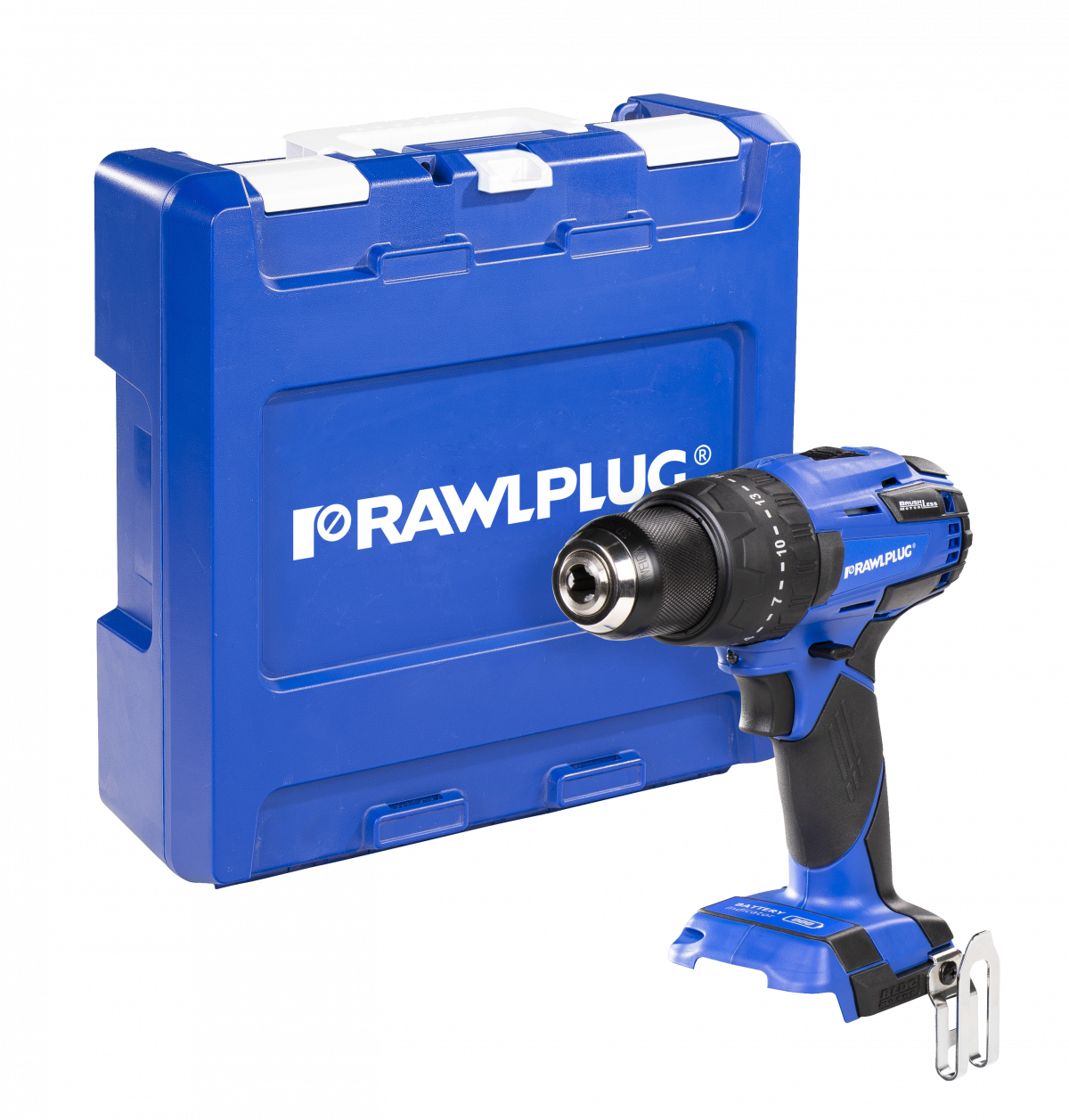 R-PDD18-S Cordless RawlDriver 18V bare tool, in a transport case