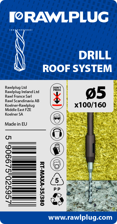 RT-TDR Drill bits Roof System