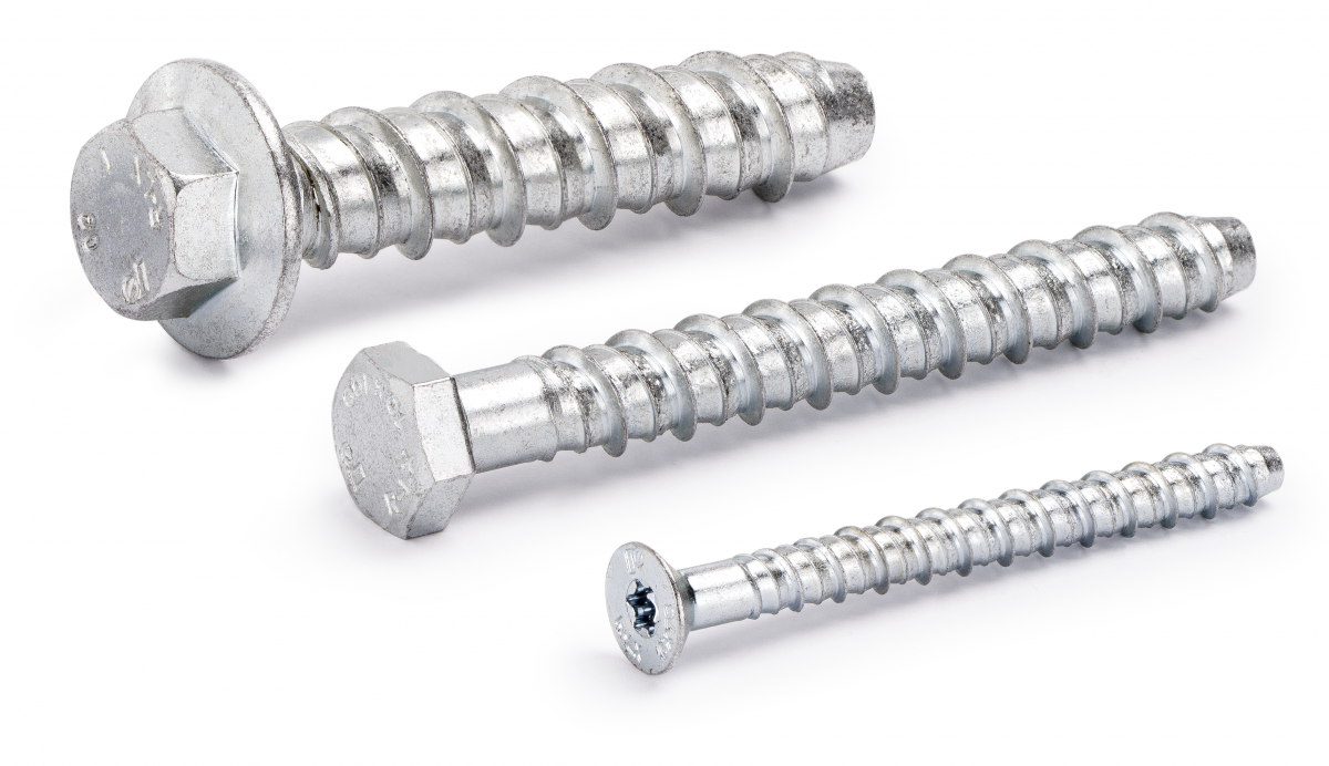R-LX-HF-ZF Zinc flake coated Hex with Flange Concrete Screw Anchor