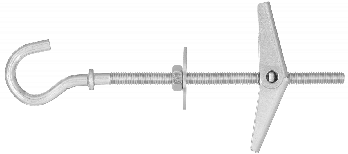 SPO spyruoklinis fiksatorius su kablio tipo varžtu, skirtas naudoti gipskartonio plokštėje