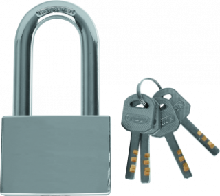 MN-02-362 Brass padlock with long shackle 60 mm