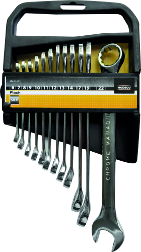 MN-51-272 Open-end box wrench set 12 pcs flash
