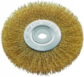 MN-69-14 Flat brass-coated wire brushes